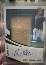 2021 Panini Immaculate Collection - Jumbo Bats Brent Rooker #JB-BR Green 5/5