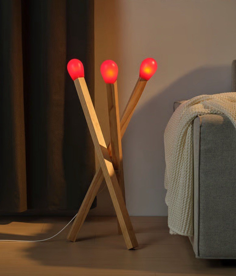 IKEA Strala Match Matches Matchstick LED Floor Lamp VIRAL STRÅLA