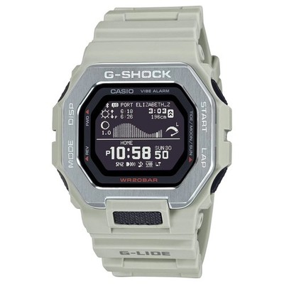 Casio G-Shock G-Lide Surf Digital Bluetooth Gray Sand Men's Watch GBX-100-8 SD