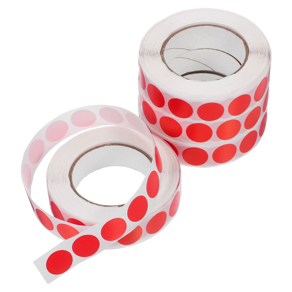 4000Pcs Red Office Dot Stickers Paper Adhesive Color Coding Labels | eBay