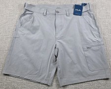 Huk Below The Knee Gray Fishing Shorts Mens Size XXL Inseam 10.5" Pockets NWT