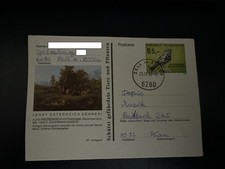 Bildpostkarte 5,00 S Blaukehlchen 197 / 2 Miesenbach,  Stp Zell am Ziller