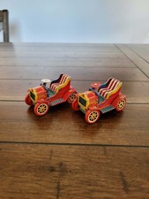 Vintage TKK Japan Tin Friction Toy Cars