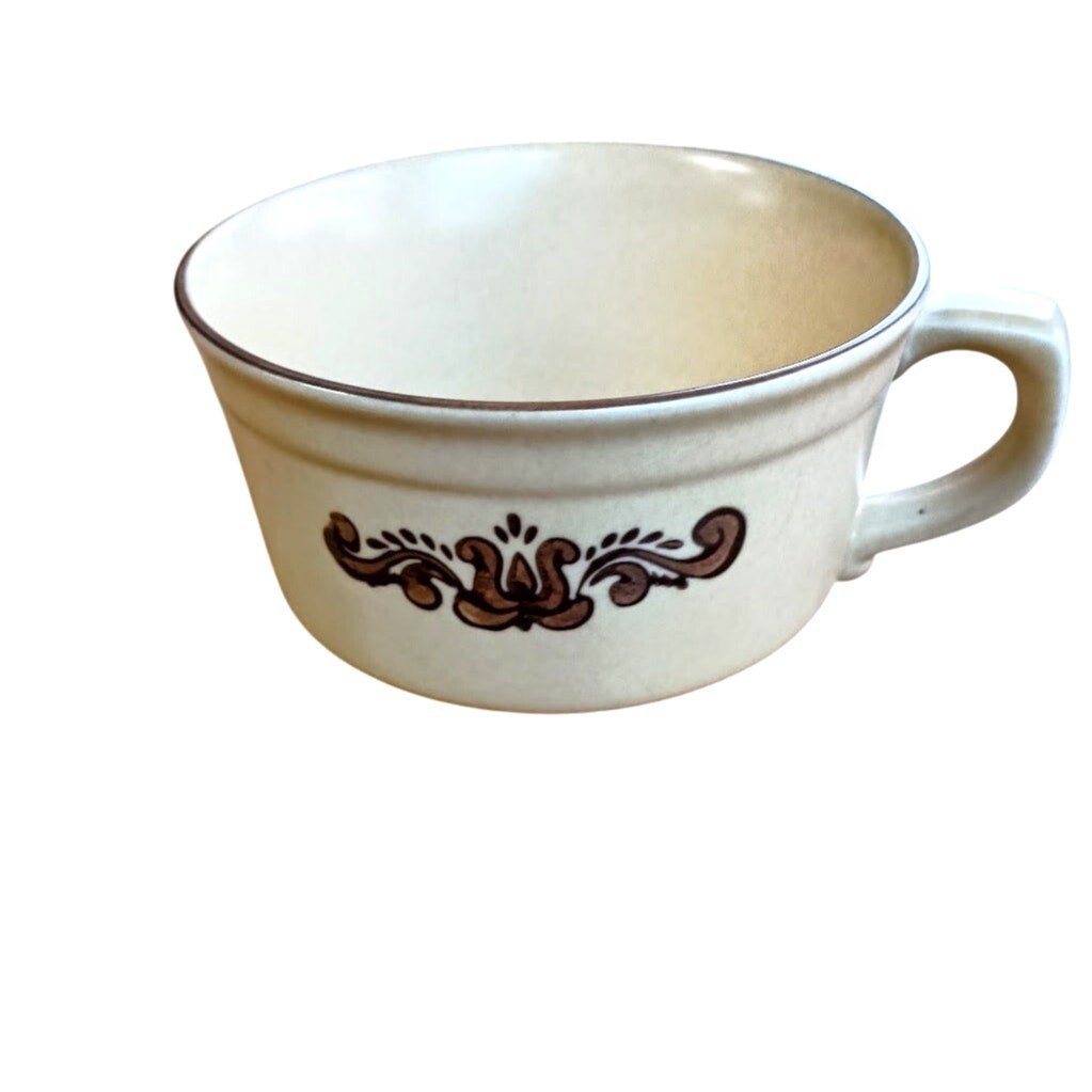 2 Vintage Pfaltzgraff Village Collection Soup Mugs 16 oz.