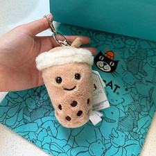 Jellycat Amuseables Bubble Tea Plush Bag Charm Cute Soft Keychain Toy Gift NWT