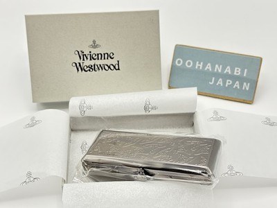 Vivienne Westwood Metal Cigarette Case Metal Slim ORB Black New F