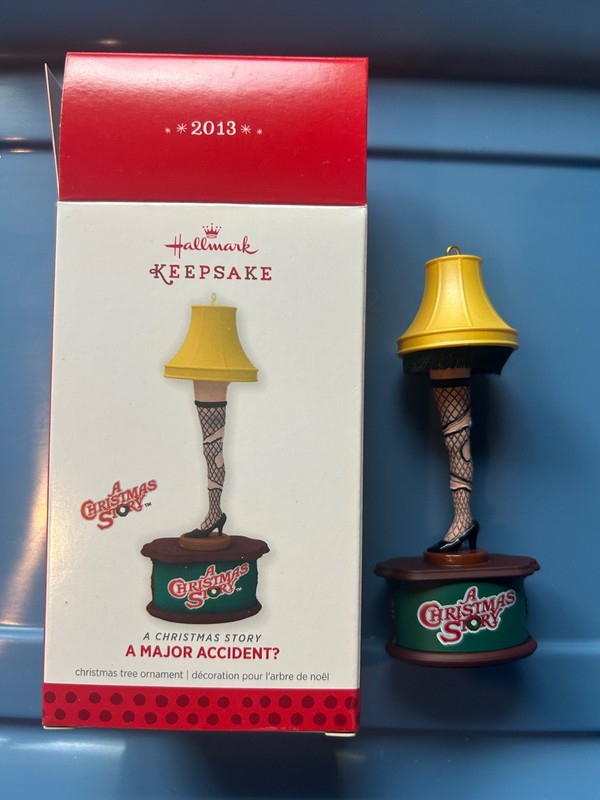 Hallmark Keepsake Ornament Christmas Story Movie A Major Accident Leg Lamp 2013