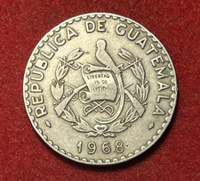 Guatemala 25 Centavos 1968 Copper-Nickel Coin KM#269 T10464