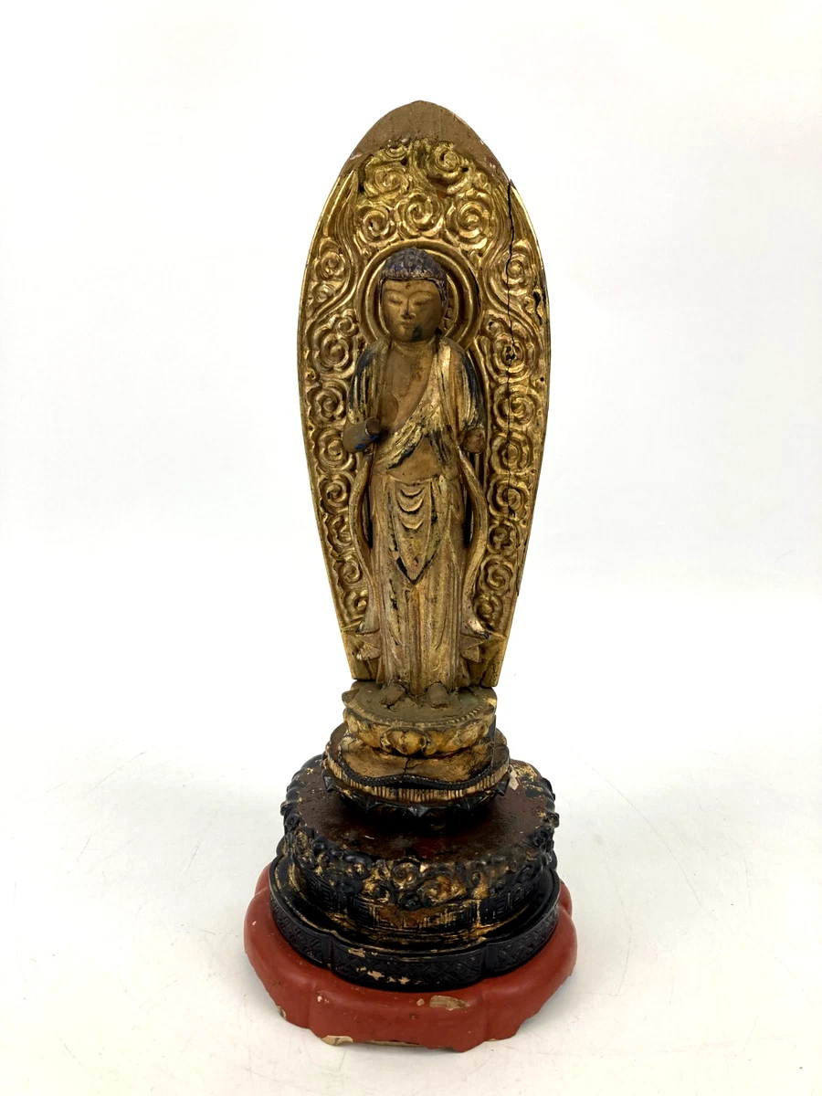 木制1900-1940 年日本雕像| eBay