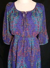 nicole by Nicole Miller Dress Colorful Paisley Dress Size 8