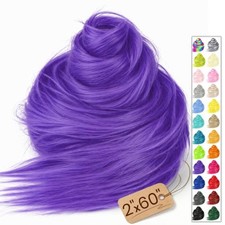 Faux Fur Fabric Strips Fluffy Craft Fur for Gnomes - 2"x60" Purple