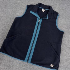 The North Face Vest Men XL Navy Blue Carbondale Fleece Full Zip w Pockets