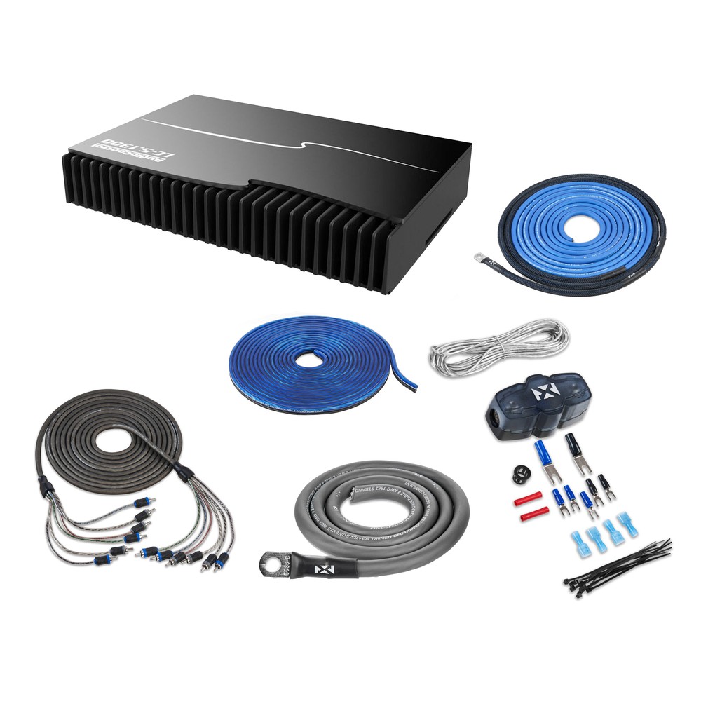 5-канальный автомобильный усилитель Audio Control LC-51300 мощностью 1300 Вт с комплектом усилителей 4-го калибра 10519000₽