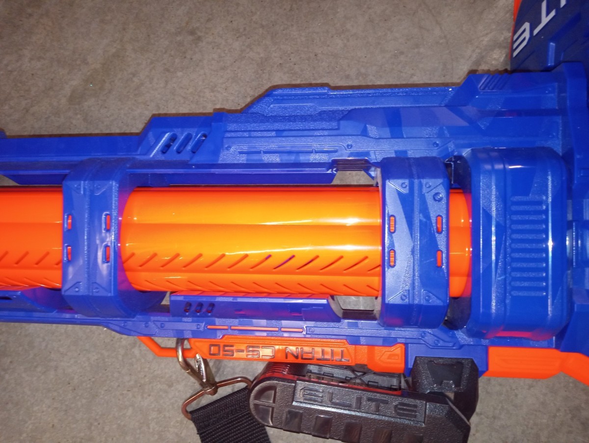 Nerf E2865 Elite Titan CS-50 50-Dart Toy Blaster (Tested working