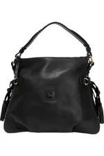 Dooney & Bourke Florentine Leather Hobo Bag Black/Black