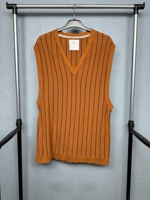 Percival Mens Knit Vest Sweater Jumper Size XL