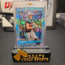 Christian McCaffrey 2020 Panini Donruss Optic White Sparkle SSP #17