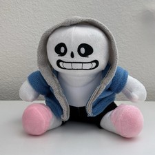 Undertale 8" Sans Skeleton Peluche Sudadera con Capucha Juego Coleccionable Usado