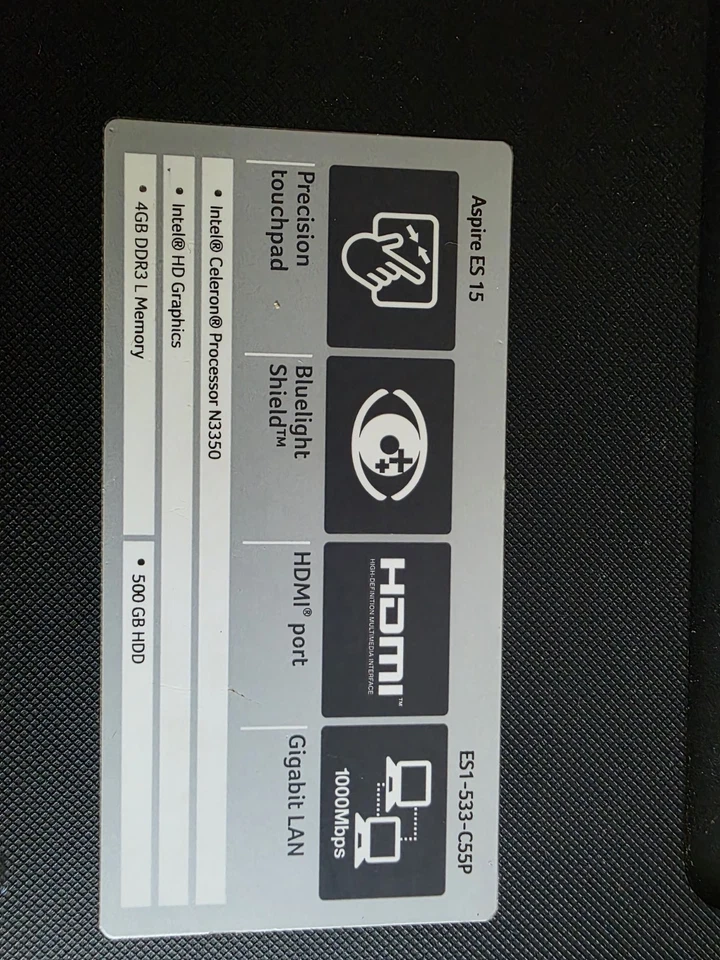 Laptop ACER Aspire ES 15 con SSD Crucial Mx500 - Immagine 3 di 3