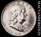 1949-D Silver Franklin Half Dollar - FBL - Choice Gem Brilliant Unc+++  #L3169