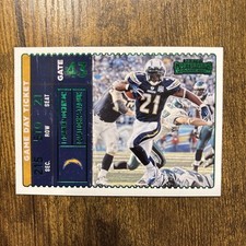 2022 Contenders Football LaDainian Tomlinson Chargers Game Day Ticket Emerald 