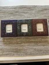Pier One Spice Mini Frames Set of 3, embellished & embroidered fabric frames