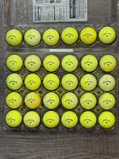 30 Callaway Supersoft Yellow Golf Balls - 5A/4A Condition