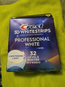 Crest 3D White Strips Professional White With LED Light -38 Strips Level 32