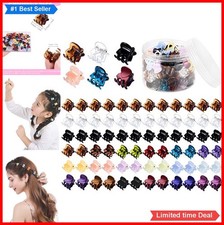 Mini Hair Claw Clips 72 Pcs Small Plastic Clips for Women Girls Assorted Colors