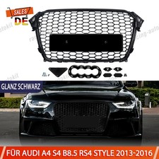 Kühlergrill Wabengrill Schwarz Glanz für Audi A4 S4 B8.5 nicht RS4 2013-2016 DHL