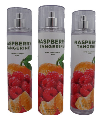 3 Bath & Body Works RASPBERRY TANGERINE Fine Fragrance Mist RETIRED