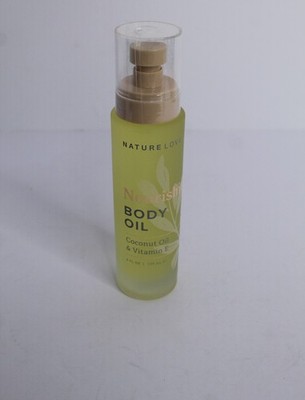 Nature Love Nourishing Body Oil Coconut Oil & Vitamin E 6 FL OZ.  New Unused