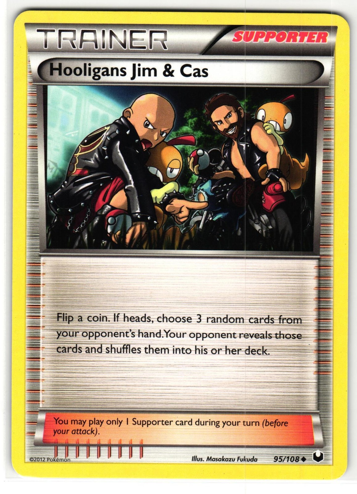 HOOLIGANS JIM & CAS 95/108 DARK EXPLORERS ENGLISH POKEMON TCG
