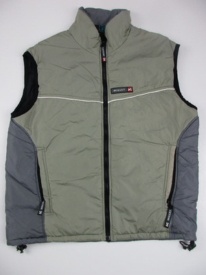 Mens Large Millet Vest Thermolite Extreme insualted gray green