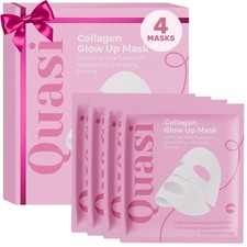 Quasi Bio-Collagen Face Mask 4-Pack - Niacinamide Collagen Overnight Hydration