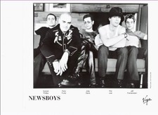 Press Photo & Release: Newsboys 8x10 B&W 1998