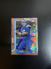 2025 Topps Chrome Football Jared Goff Detroit Lions #102  Pigskin Parallel 