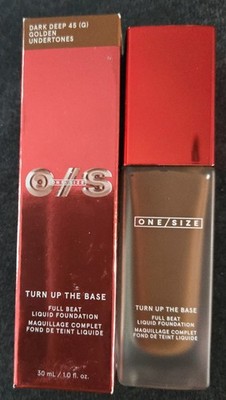 ONE/SIZE Turn Up the Base Full Beat Liquid Foundation - DARK DEEP 45 G - BNIB