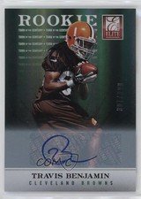 2012 Elite Turn of the Century Rookie Signatures /399 Travis Benjamin Auto m9z