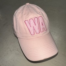 Washington State Home Free WA Hat Strap Back Womens Pink Striped Pride Ball Cap
