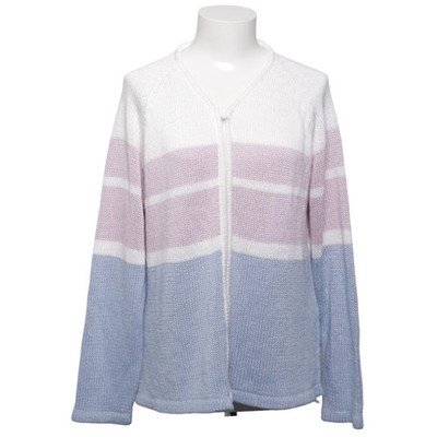 A Feeling of Joy, Strickjacke, Damen, Größe: XL, Blau/Weiß/Lila, Acryl #DP3