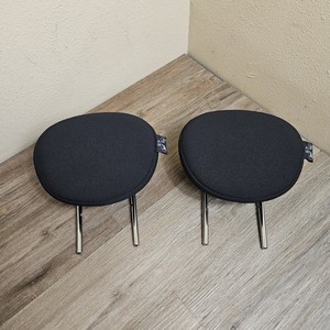 OEM 2007-2013 Mini Cooper S Rear Left & Right Seat Headrest Black Fabric