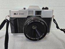 MII-1000 35mm Film Camera Auto IR Focus 50mm Lens Black Silver