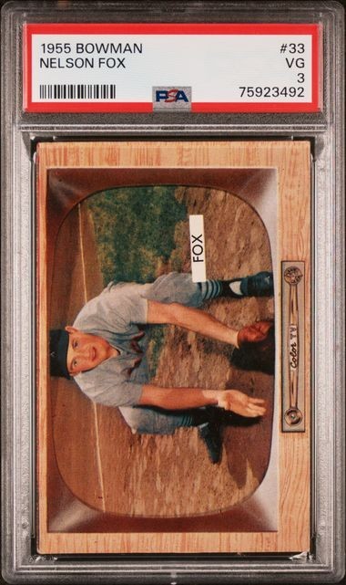 1955 Bowman - Nellie Fox #33. PSA 3 VG