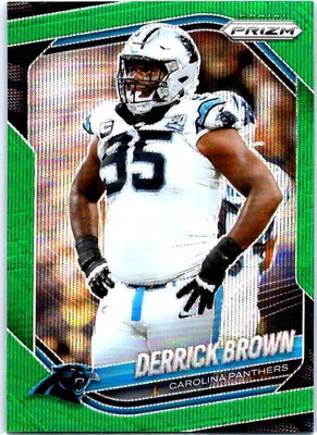 2025 Panini Prizm #76 Derrick Brown Green Wave