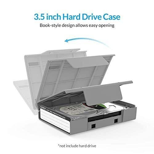 5pcs 3.5" HDD Storage Protector External Hard Drive Protective Case Enclosure - 第 2/7 張圖片