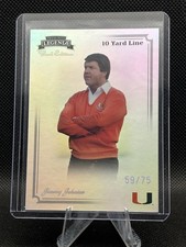 2008 Press Pass Legends Bowl Edition - Jimmy Johnson #14 10 yd. Line /75