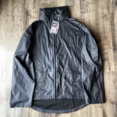 Helly Hansen Jacket Mens 2XL Voss Waterproof Rain Blue Work Wear