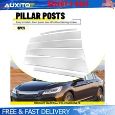Fit 2013-2017 Honda Accord Sedan Stainless Steel Chrome Pillar Post Covers 6-30x