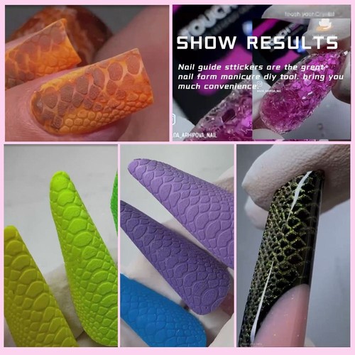 for Creating Relief Design on Nails Dual Forms Ultra-thin Silicone Forms - Picture 6 of 7